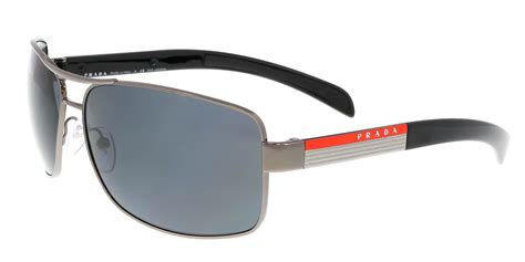 Prada Linea Rossa Polycarbonate Grey Rectangular Men's.